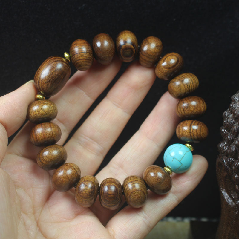 Green Sandalwood Rosewood Abacus Beads National Style Bracelets