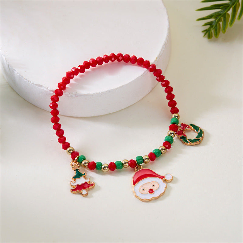 Christmas Fashion Wild Santa Claus Tree Bracelets