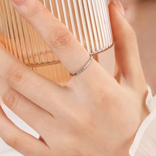 Women's Fashion Classic Look Extremely Fine Carved Diamond Tail Ring