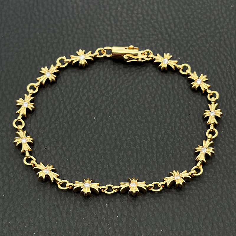 Women's & Men's Fashion Crook Vintage Sword Letter Dice Scout Bracelet