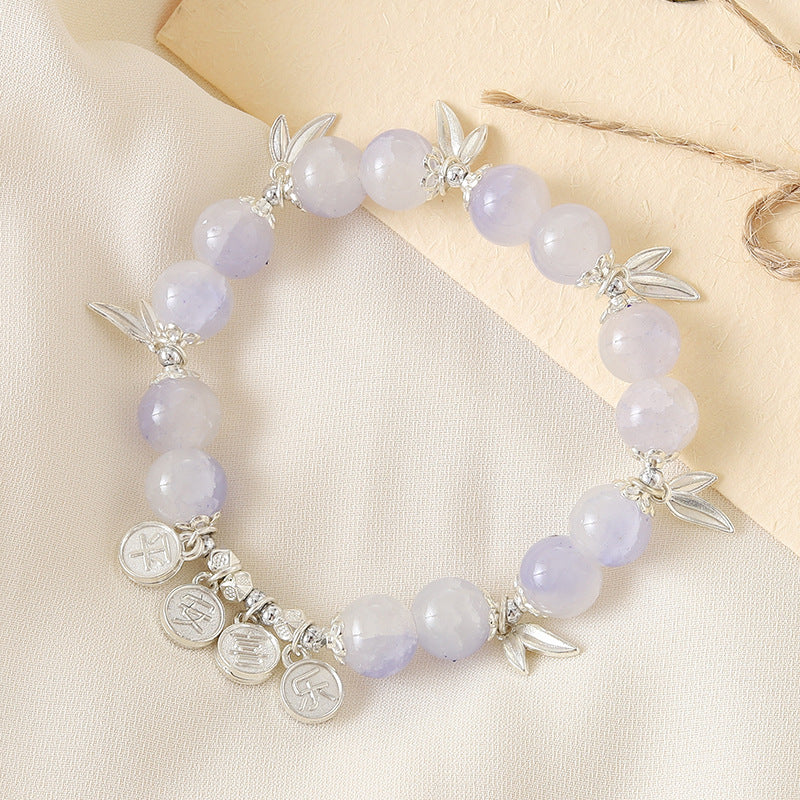 Graceful Crystal Super Moonstone Couple Girlfriends Bracelet