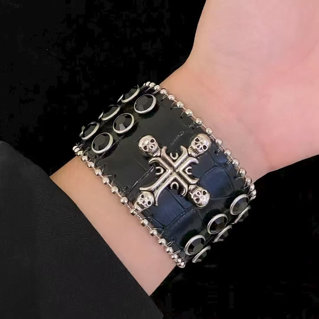 Personalized Design Rhinestone Hip Hop Trend Bracelet