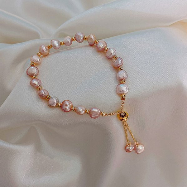 Women's Five Small Flower Five-pointed Star Pull Bracelet