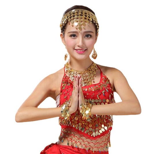 Indian Dance Stage Performance Belly Hair Clip Earrings