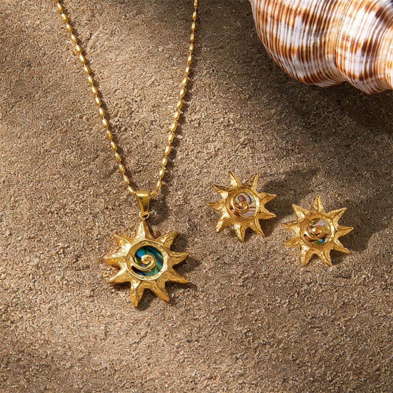 Shell Titanium Steel Female Summer Stainless Marine Necklaces