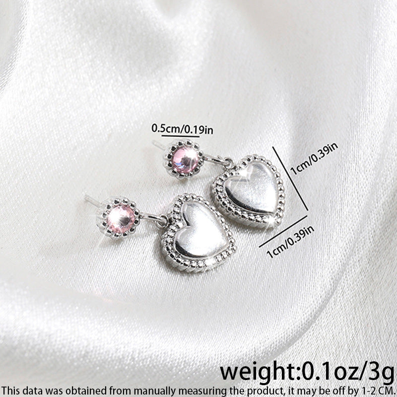 High-grade Fashionable Versatile Micro Diamond Butterfly Earrings