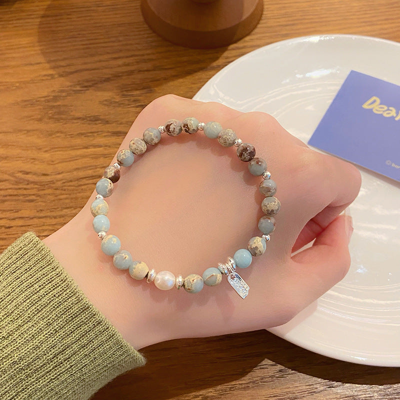 Women's Sweet Natural Simple Cute Design Stone Bracelets