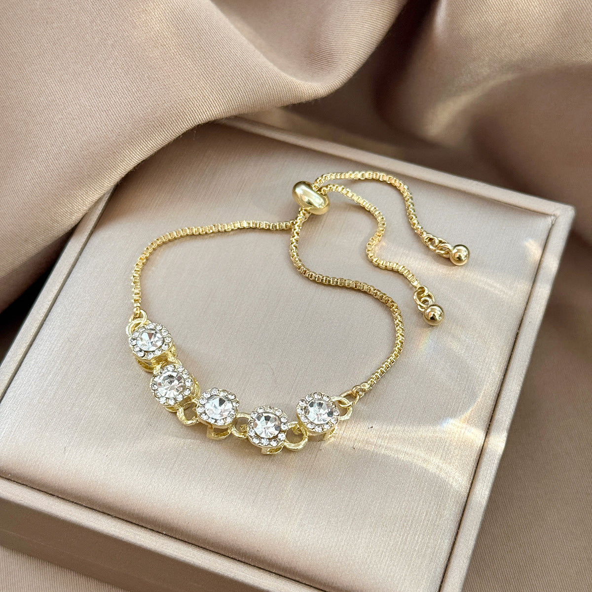 Women's Electroplated Diamond Fashion Niche High Sense Summer Bracelet