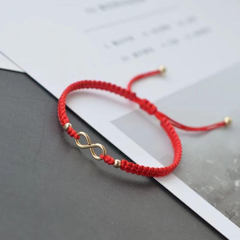 Men's Rope Schoolgirl Gift Simple Mori Style Gold Plated Bracelet
