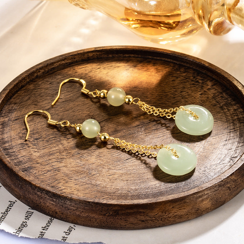 Style National Dynasty Ping An Xi Le High Imitation Ear Hook