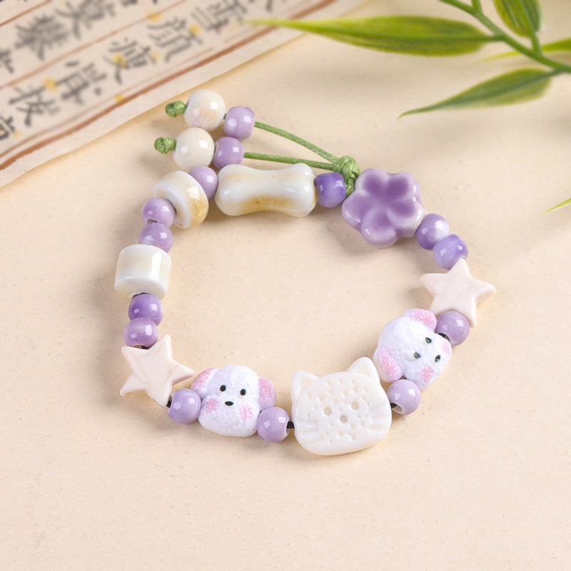 Circle Chinese Style Cute Refreshing Stall Bracelet