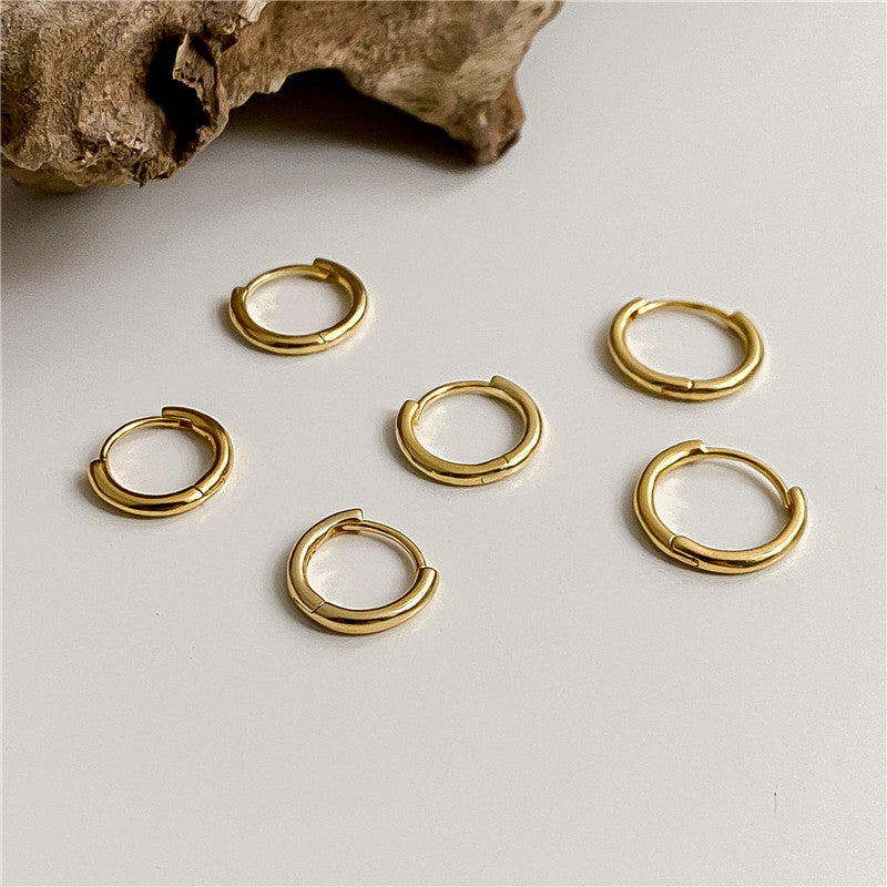Clip Korean Style Laminated Basic Classic Earrings