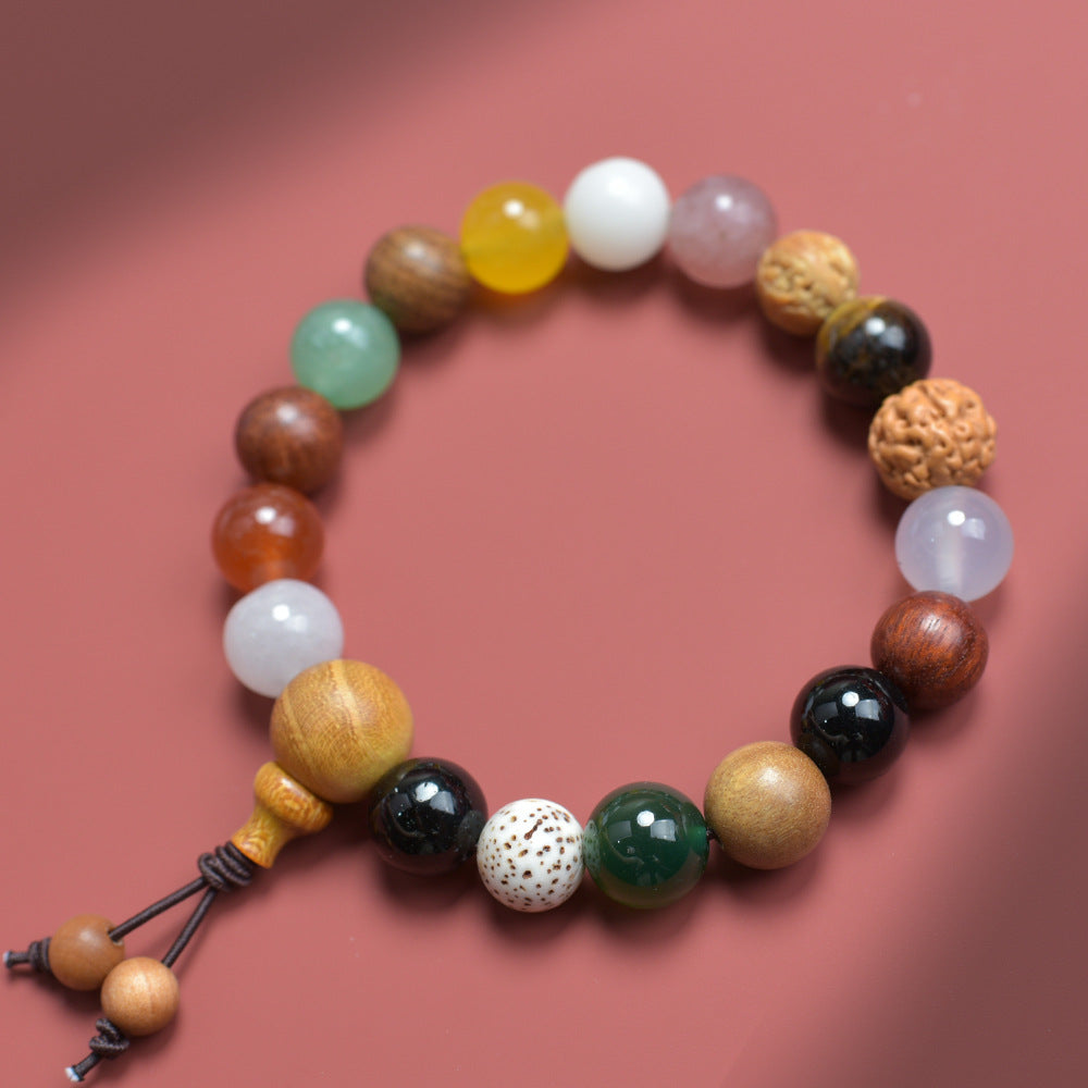 Seed Bodhi Female Eighteen Prayer Beads Charm Bracelet