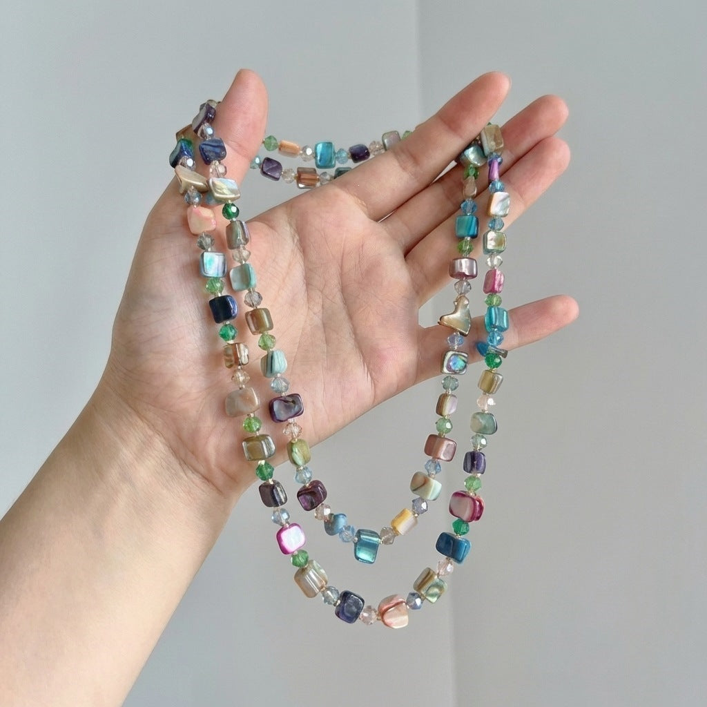 Women's Beaded Personal Bohemian Ethnic Style Fashion Sweater Necklace