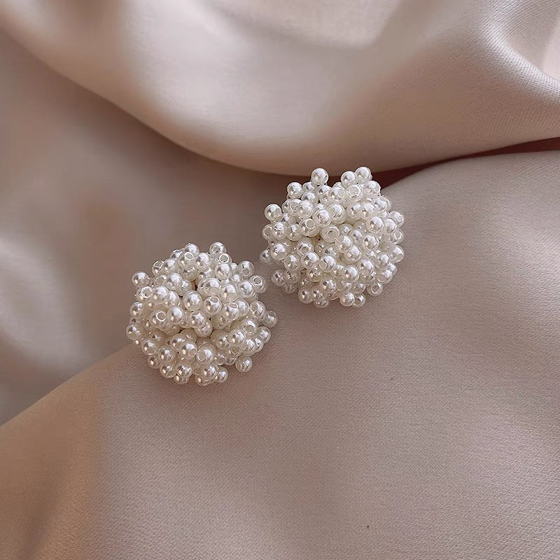Women's Sier Pearl Ear Clip High Sense Special Interest Rings