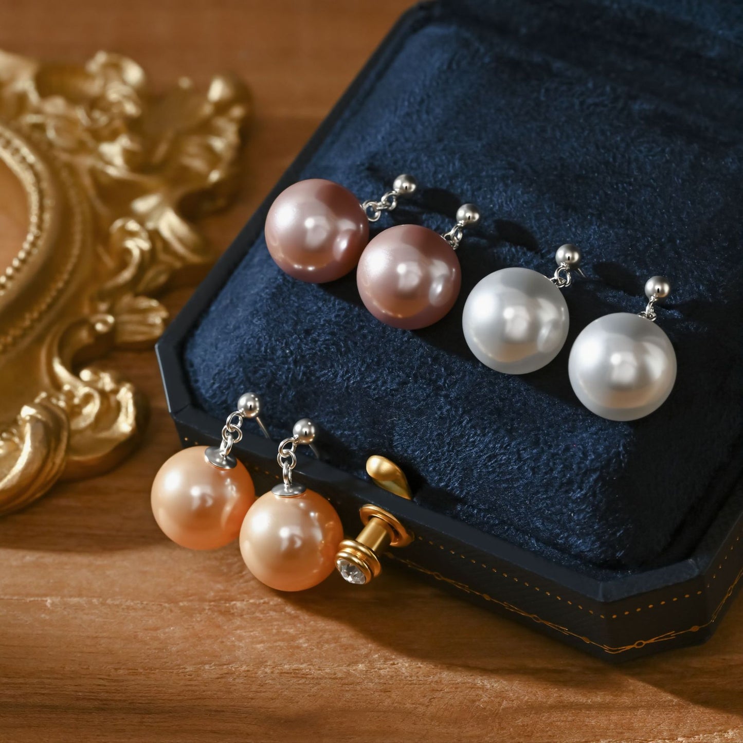 Sterling Sier Bead Female Style Design High Sense Unique Stud Earrings