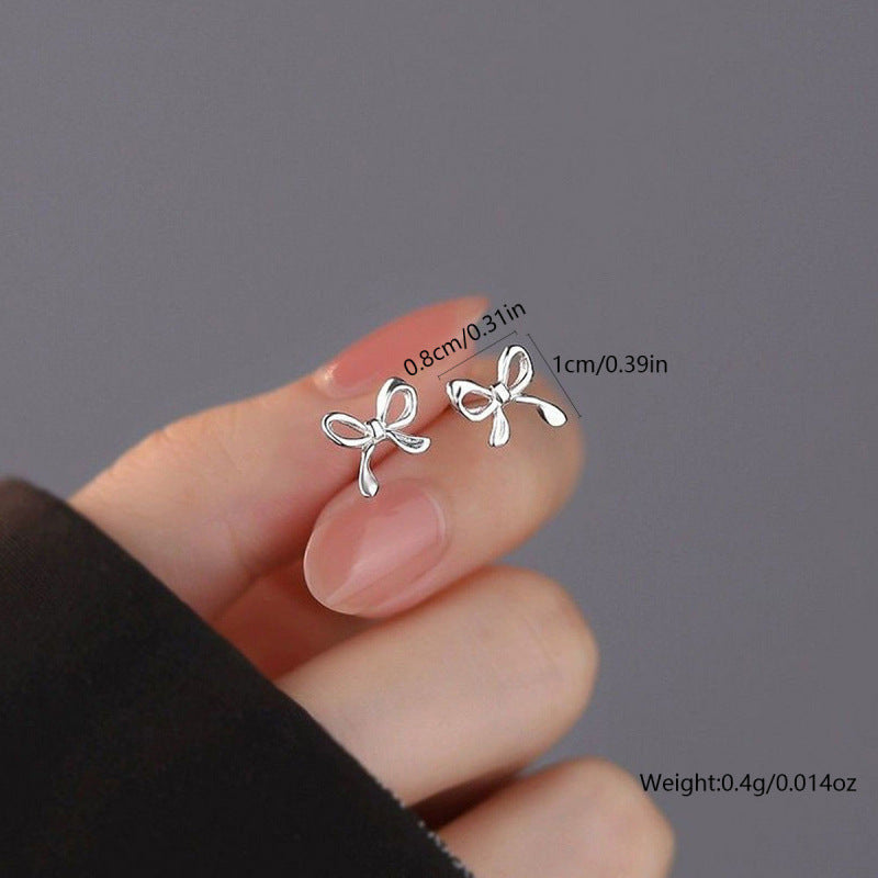 Bow Female Design Niche Affordable Luxury Stud Earrings
