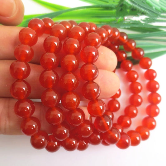 Gift Natural Agate Boutique Red Gem Bracelets