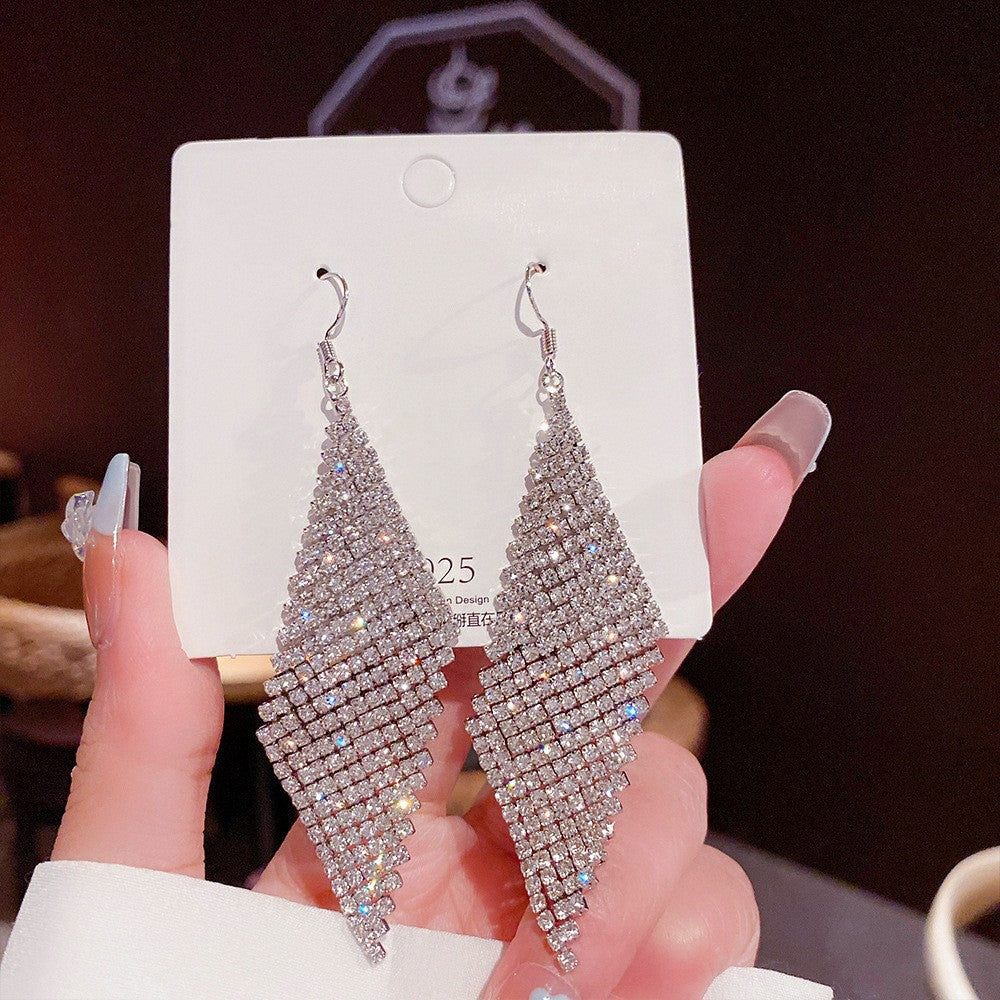 Needle Korean Style Light Luxury Exaggerated Geometric Earrings