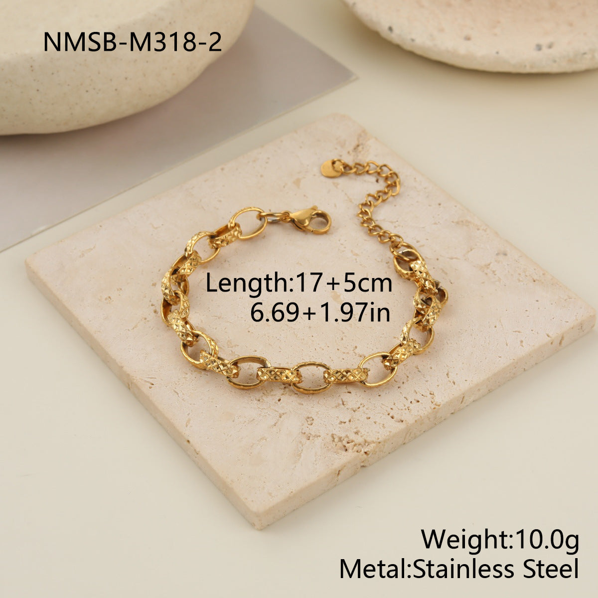 Stainless Steel Light Luxury Twisted Wire String Serial Jewelry Set