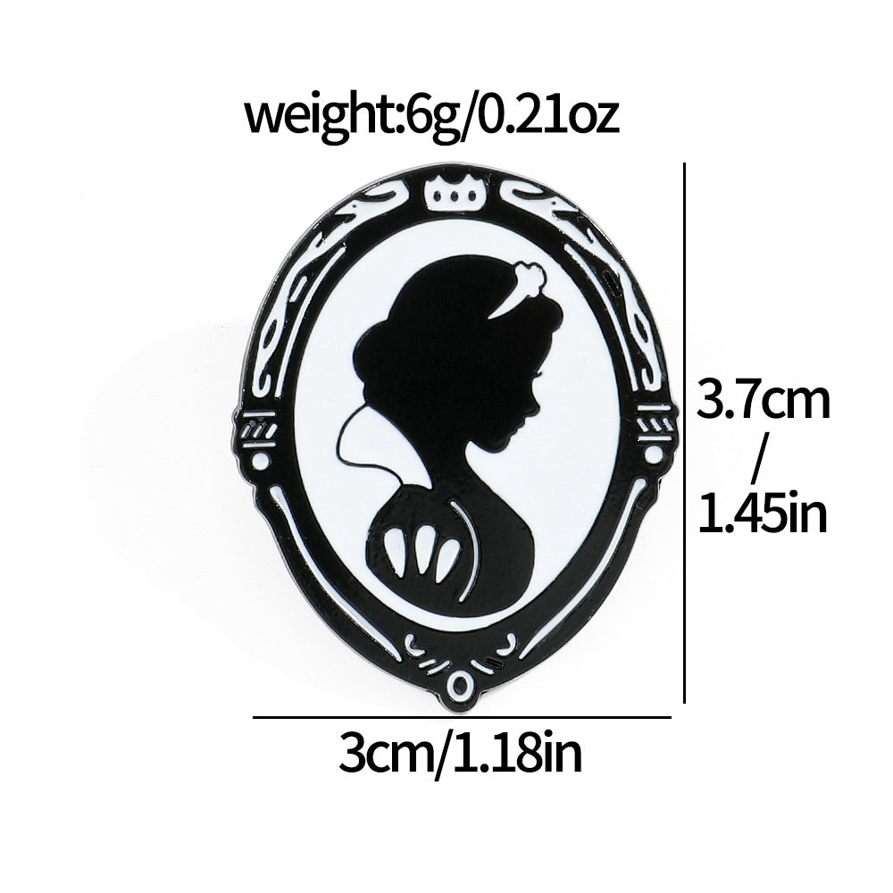 Magic Mirror Poison Apple Dwarf Golden Brooches