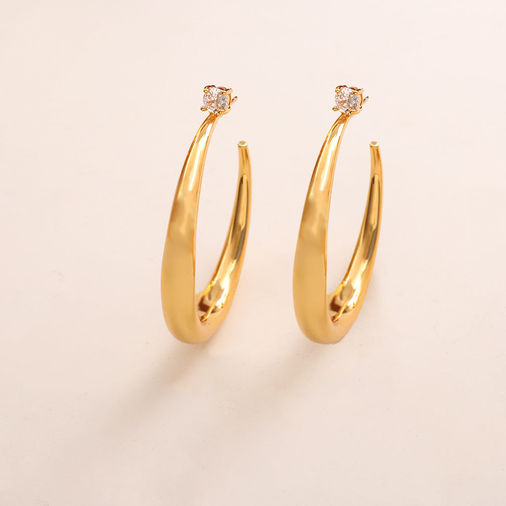 Big Ear Simple Temperament Exaggerated Design Rings