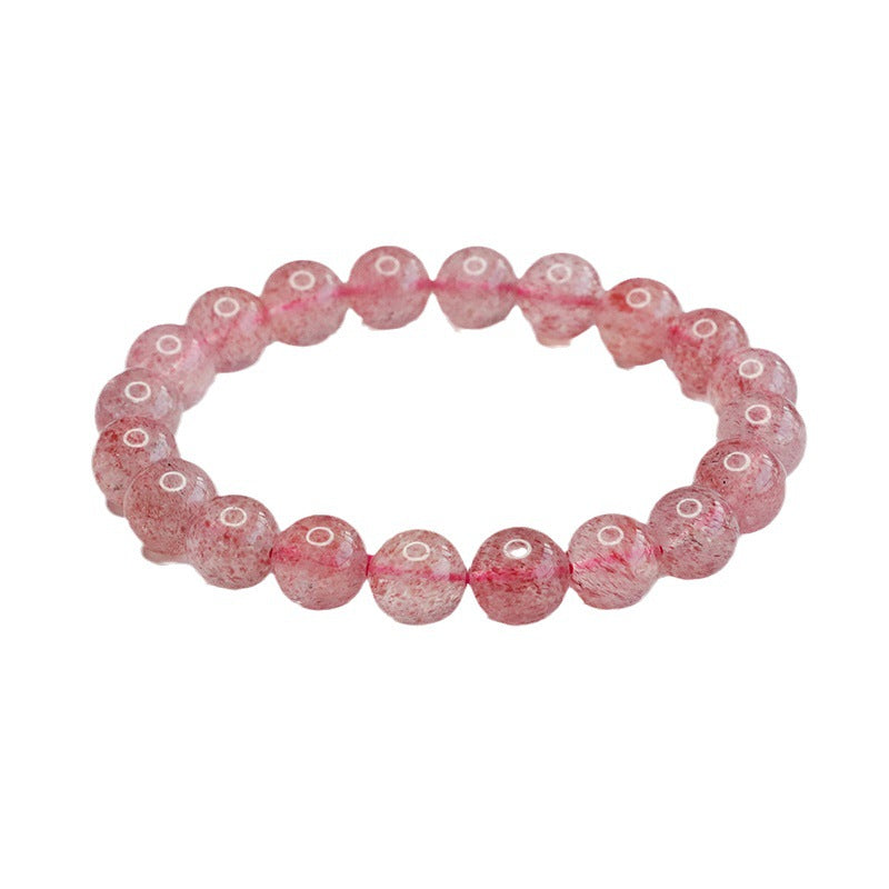 Natural Strawberry Crystal Colored Gems Live Bracelets