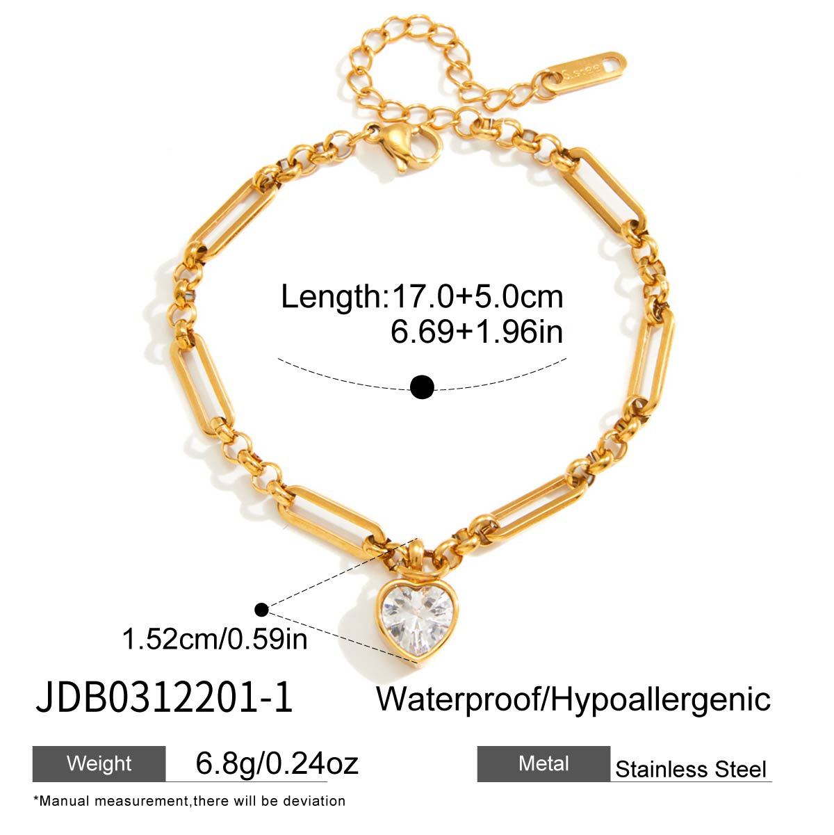 Ding Titanium Steel Zircon Female Light Luxury Minority Bracelet