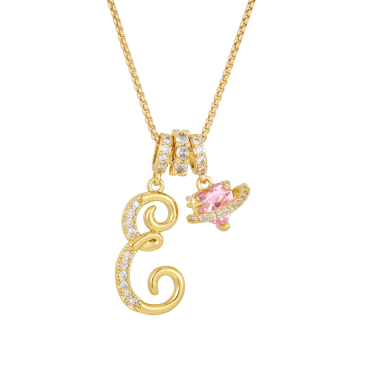 Dopamine English Letter Light Luxury Minority High Pendants