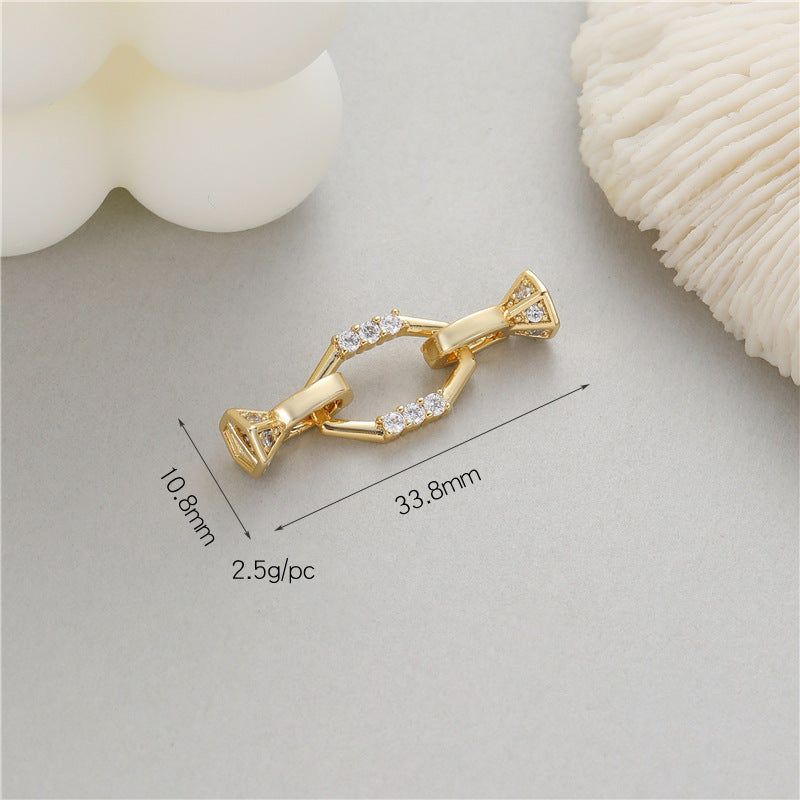 Glamorous Elegant Pearl Buckle Connection Closing Jewelry Accessories