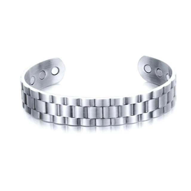 Fashion Trend Opening Adjustable Magnetic Grid Bracelets