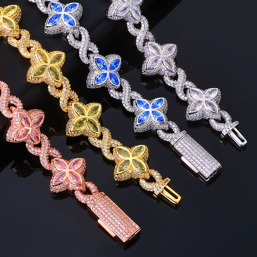Men's Zircon Cuban Hip Hop High Sense Bracelets