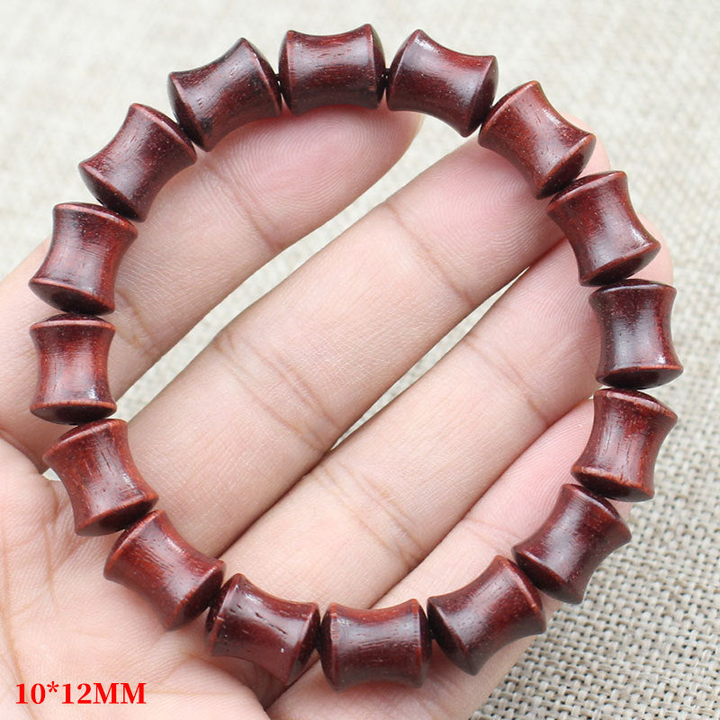 Women's & Men's Red Sandalwood Zambia Rosewood Beads Crafts Like Bracelet