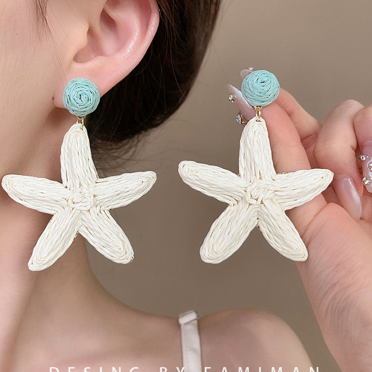 Women's Travel Antique Bohemian Long Fringe High Sense Holiday Nail Ethnic Earrings