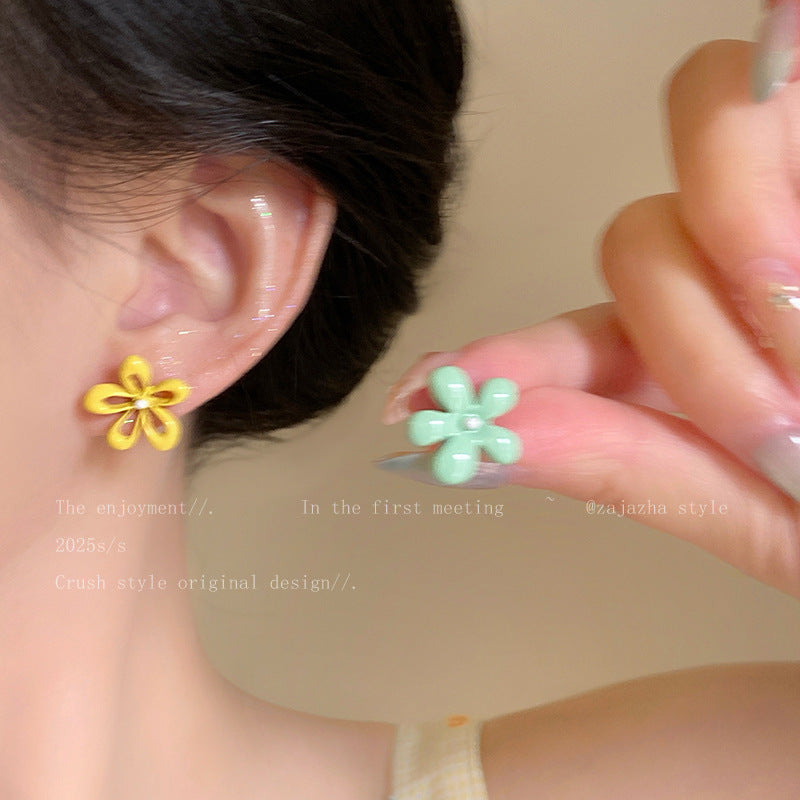 Charming Colored Series Sports Style Female Earrings