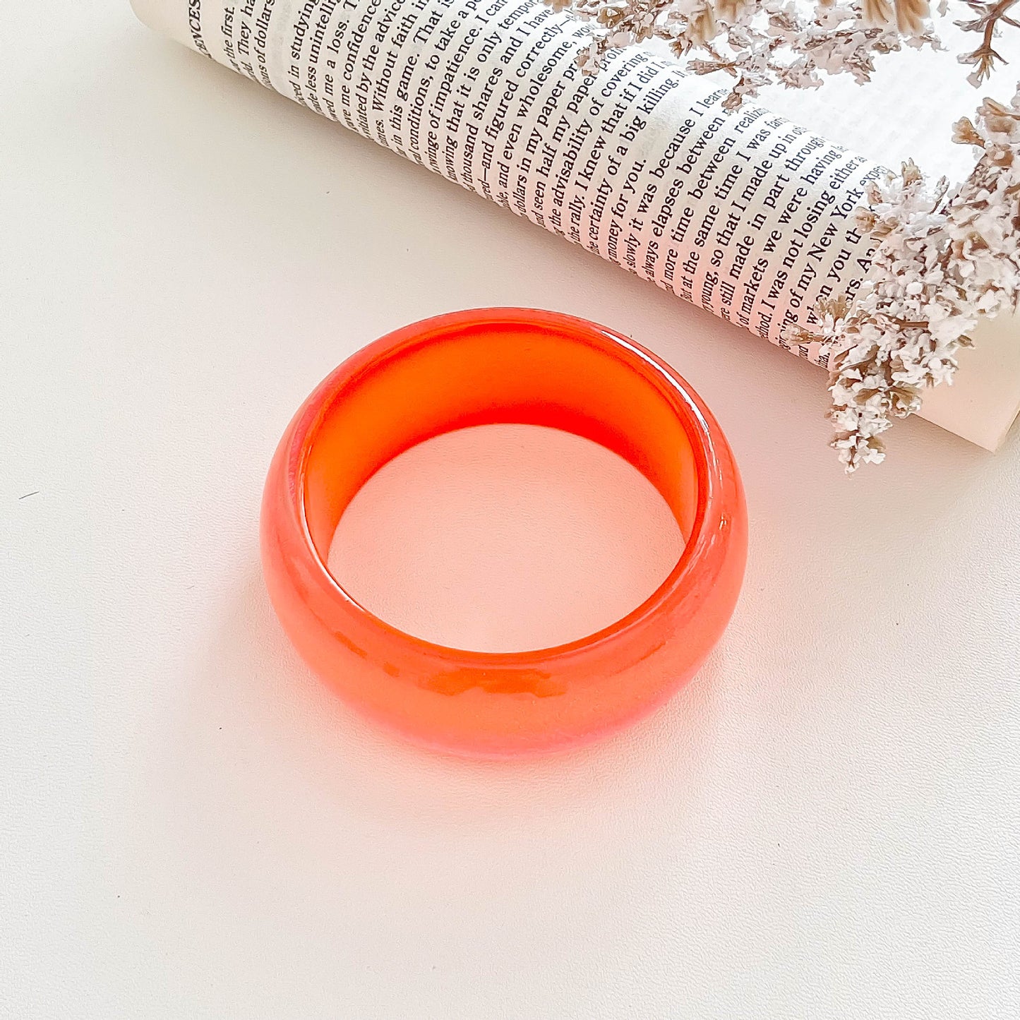 Casual Colorful Pearl Color Resin Round Bracelets