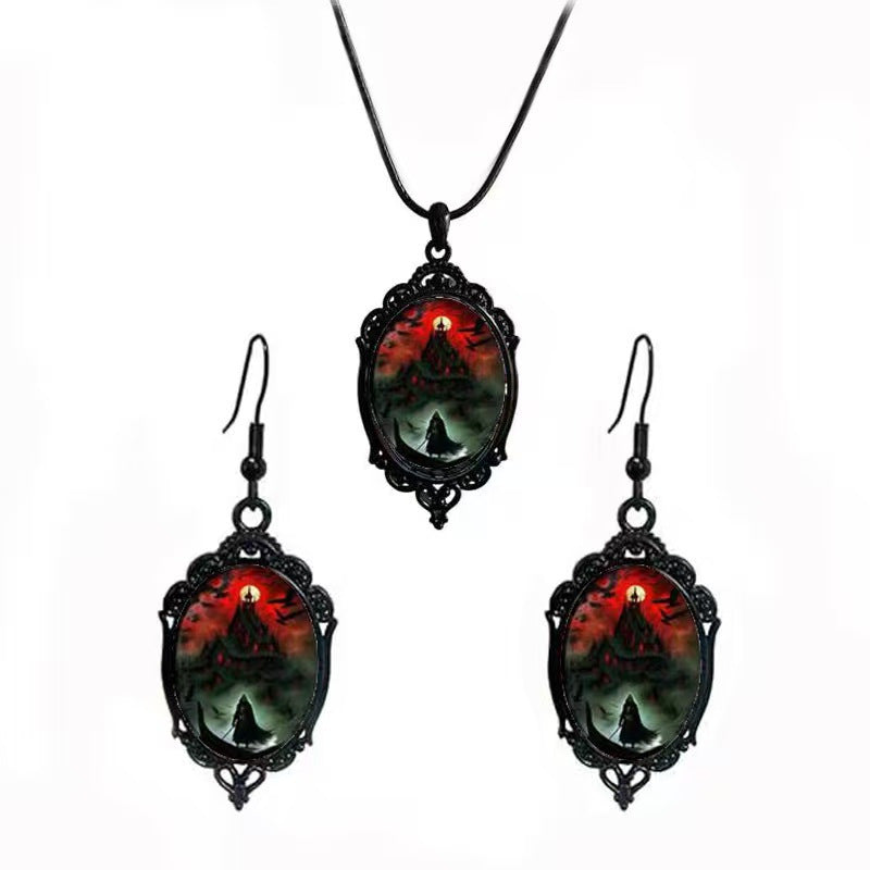 Fashion Elegant Glass Suite Romantic Gift Jewelry Set