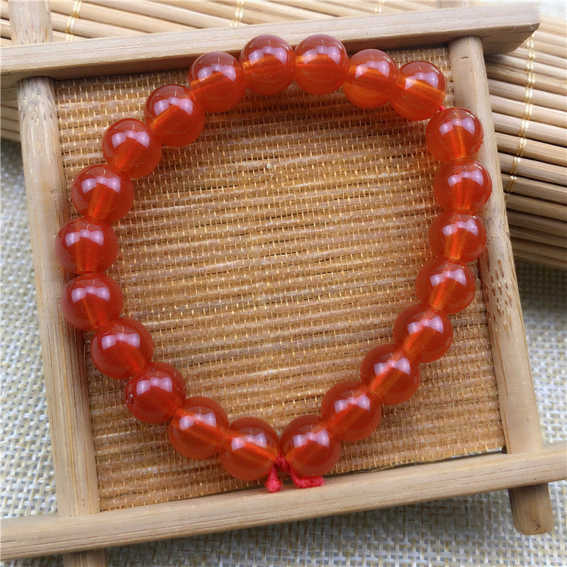 Transparent Pink White Jade Pliable Temperament Bracelets