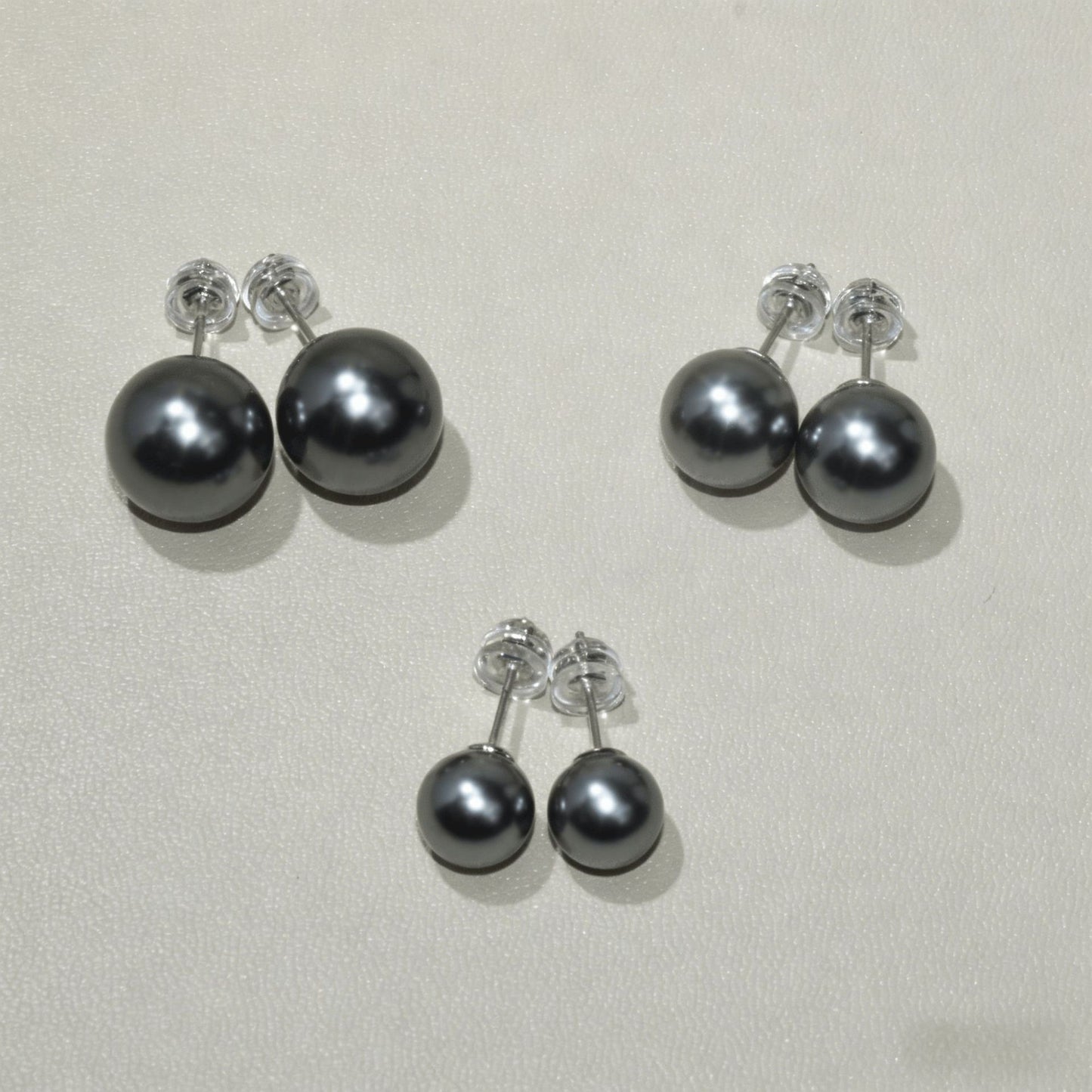 Simple Pearl Plain Ear Basic Style High Sense Stud Earrings