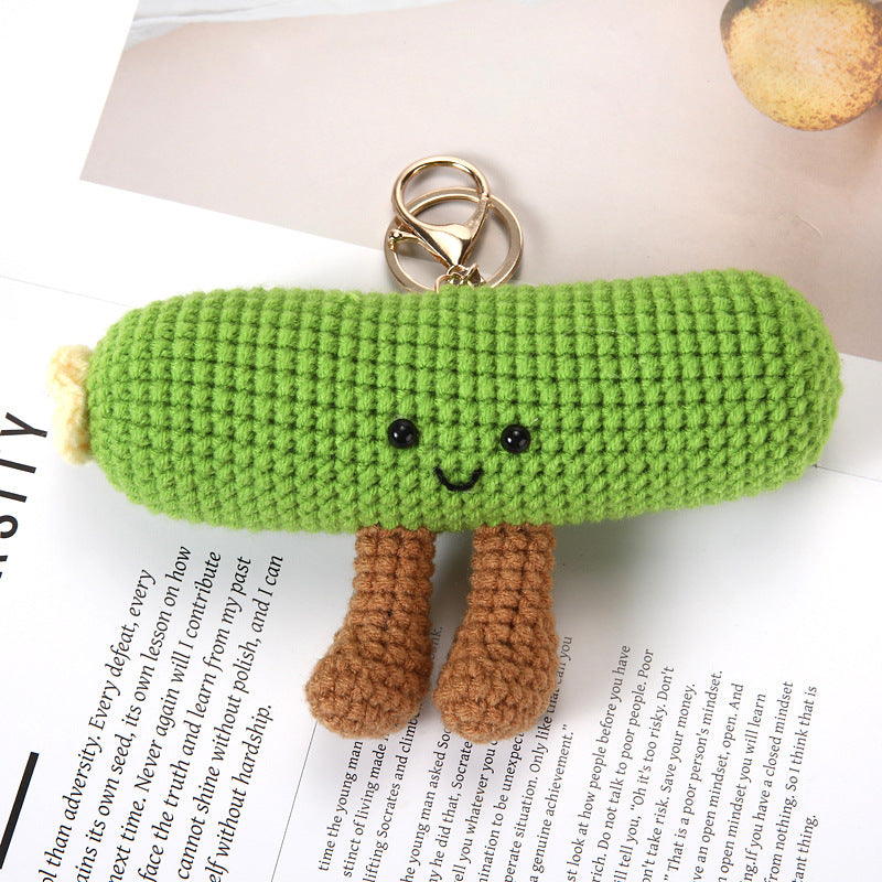 Finished Woven Series Toys Croissant Toast Hanging Ornaments