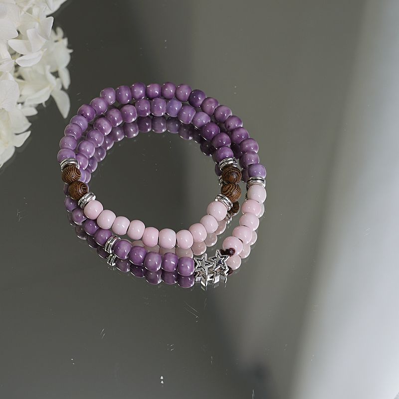 Circle Ceramic Mori Style Female Ethnic Bracelets