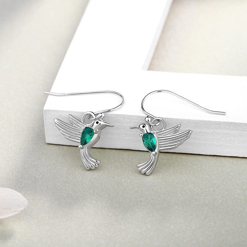 Wild Micro Inlaid Zircon Ear Hook Earrings