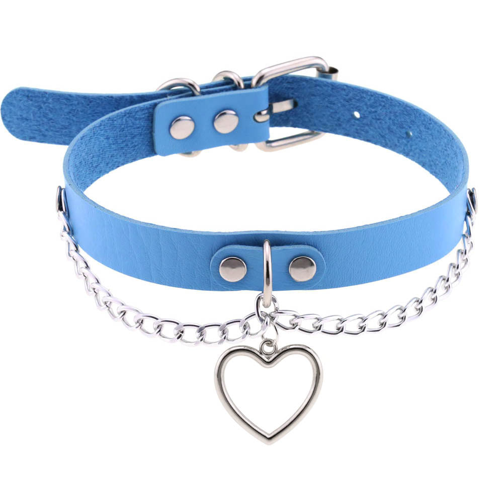 Heart-shaped Clavicle Classic Peach Heart Neck Band Collar