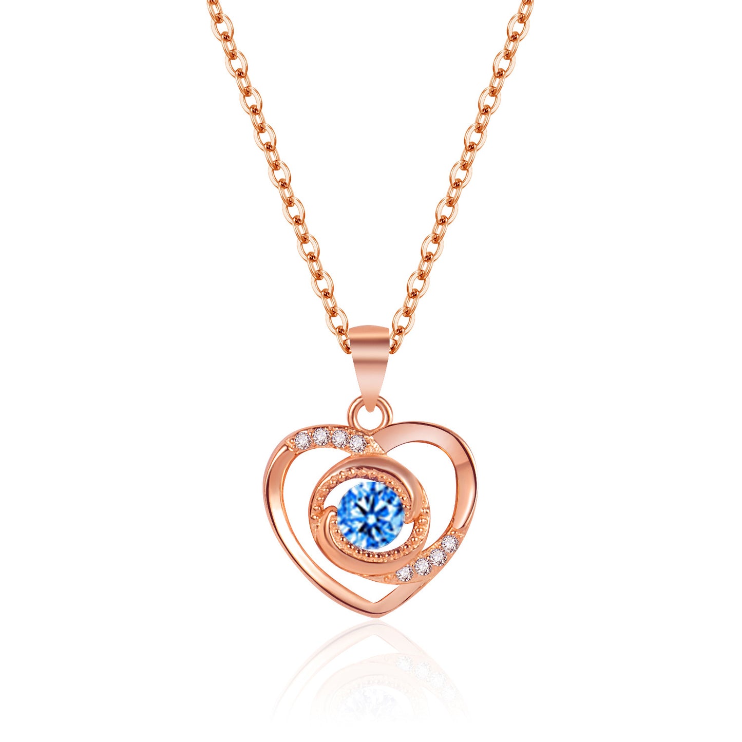 Loving Heart In Sterling Sier Sweet Cool Hot Female Niche Necklace