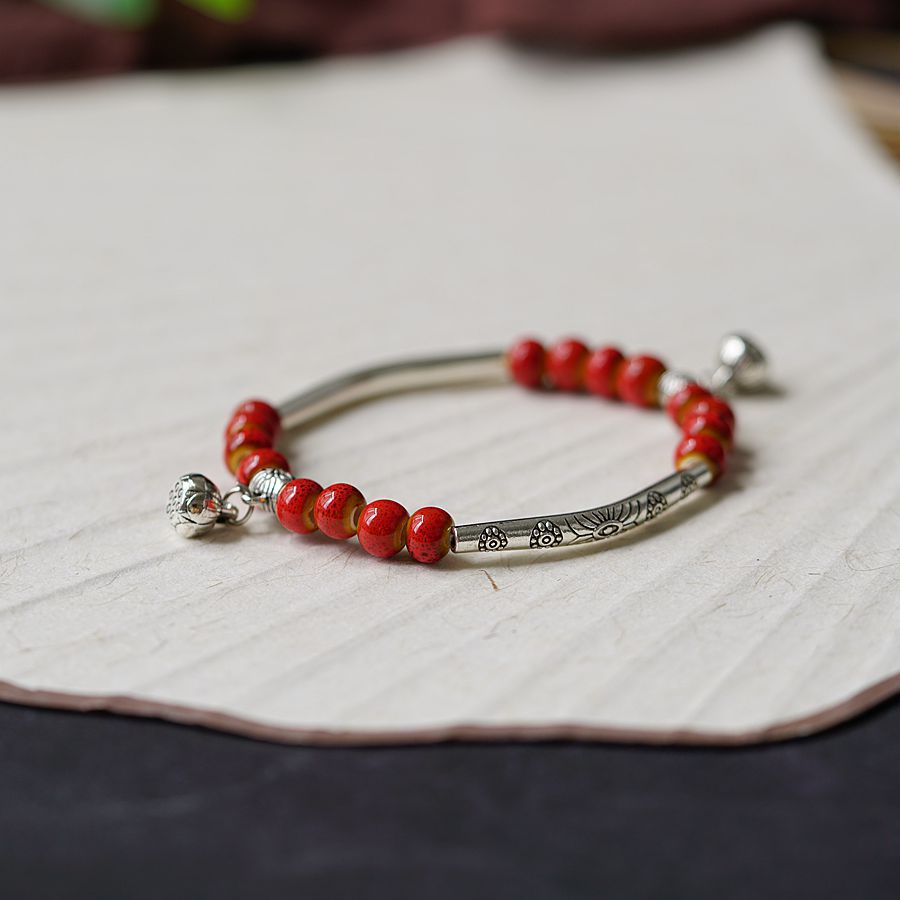 Handmade Ceramic Mori Style Female Ethnic Bracelets