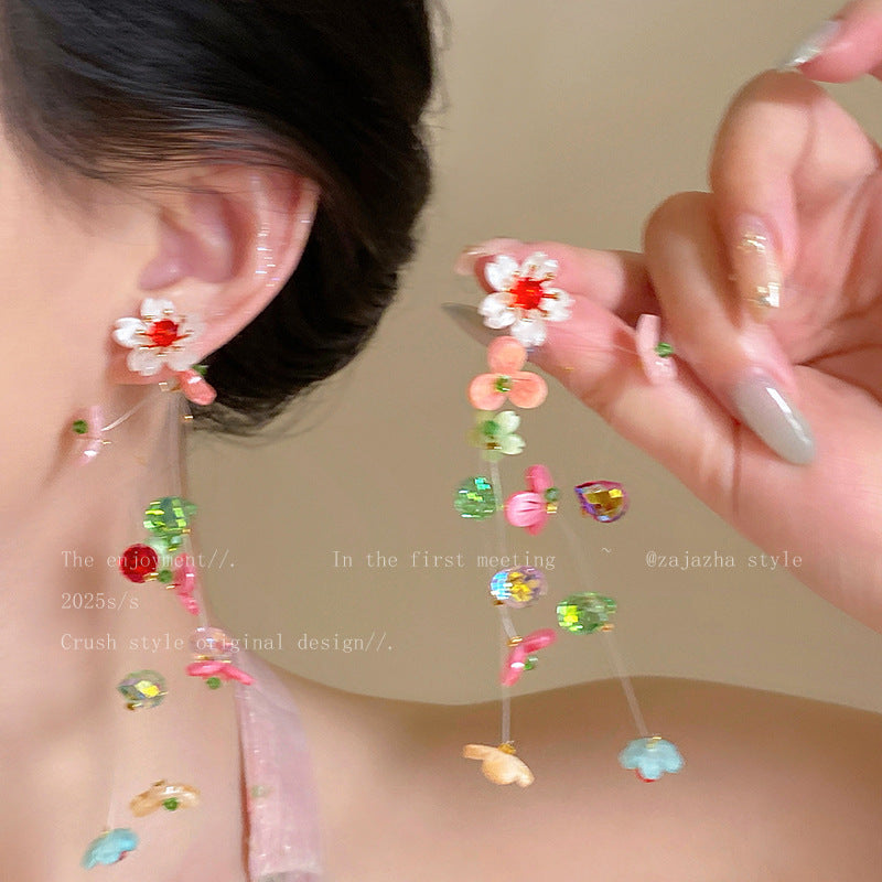 Charming Colored Series Sports Style Female Earrings
