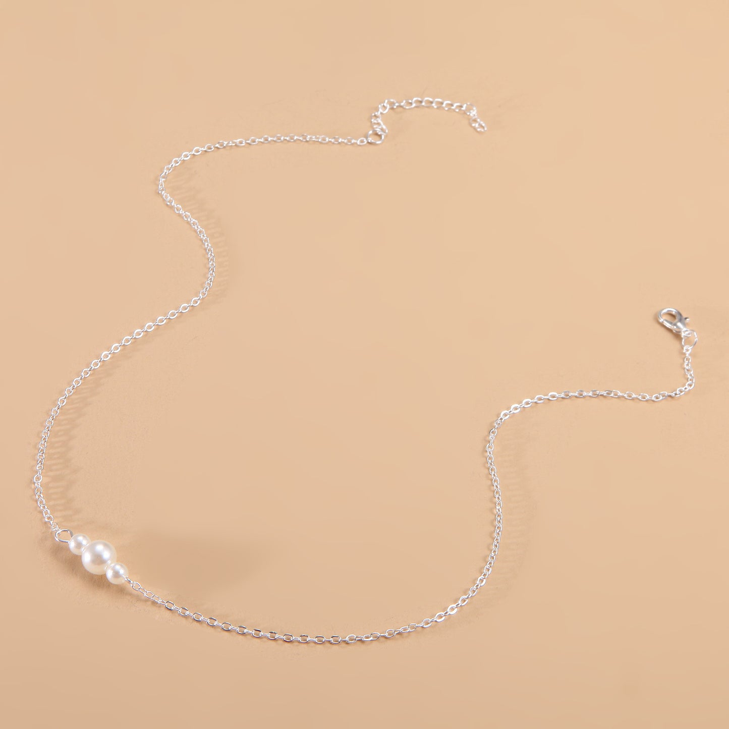 Cool Style Simple Imitation Pearl Clavicle Necklaces