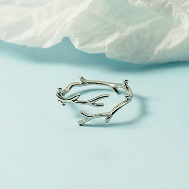 Cold Style Adjustable Simple Mori Personality Artistic Temperament Design Rings