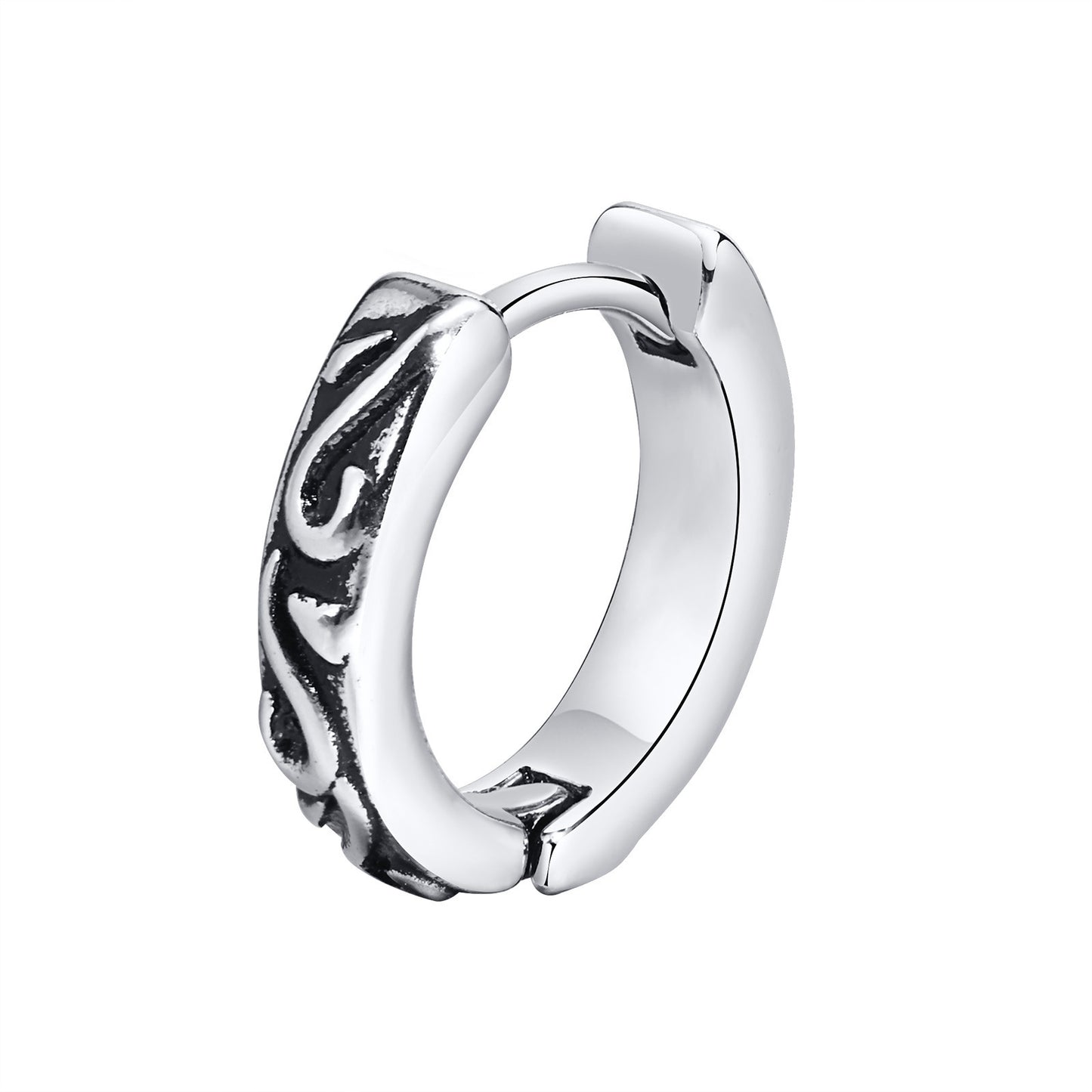 Men's Personality Fashion Retro Stainless Steel Ear Earrings