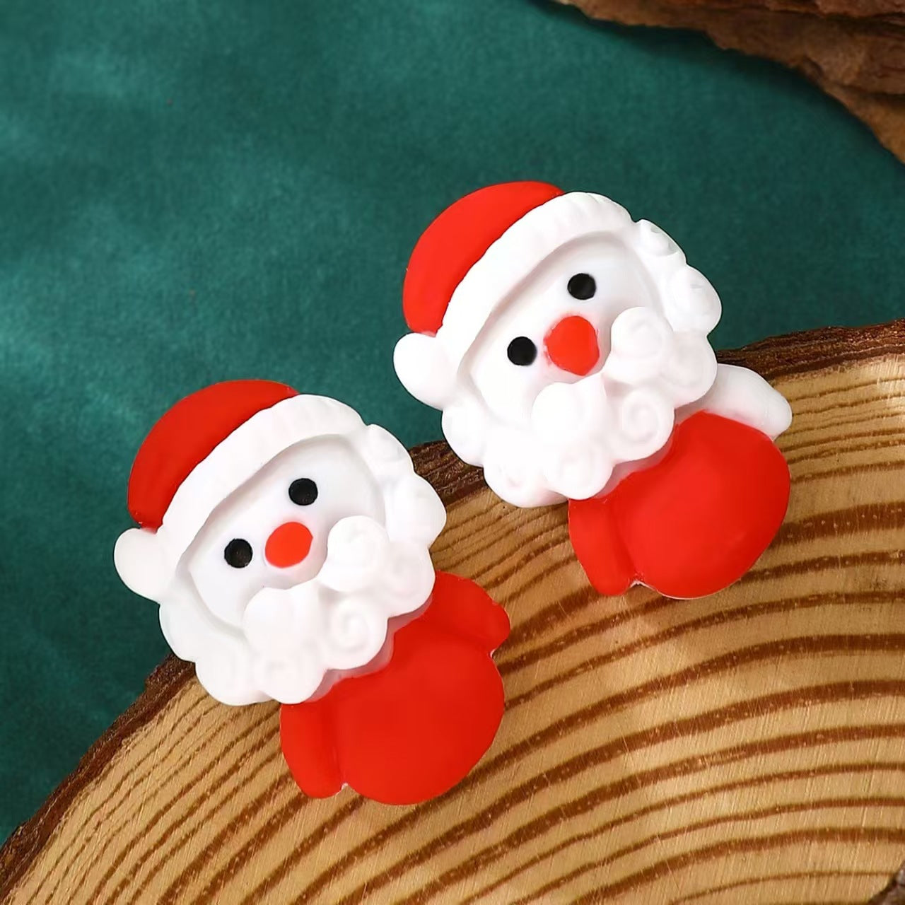 Cartoon Christmas Resin Female Cute Personality Earrings